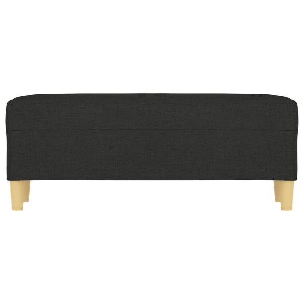 Panca Nera 100x35x41 Cm In Tessuto - Image 3
