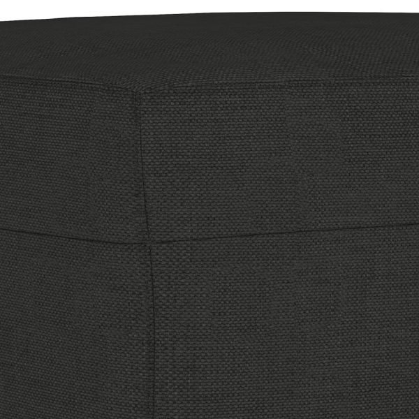 Panca Nera 100x35x41 Cm In Tessuto - Image 5