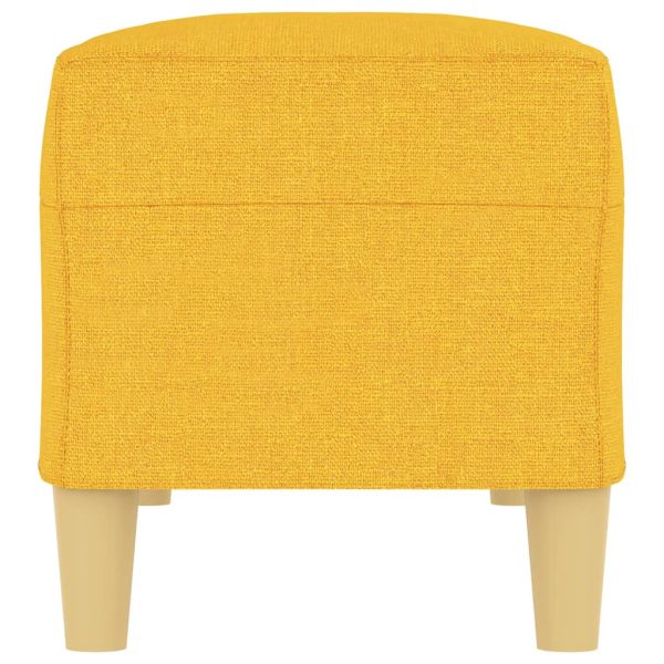 Panca Giallo Chiaro 100x35x41 Cm In Tessuto - Image 4