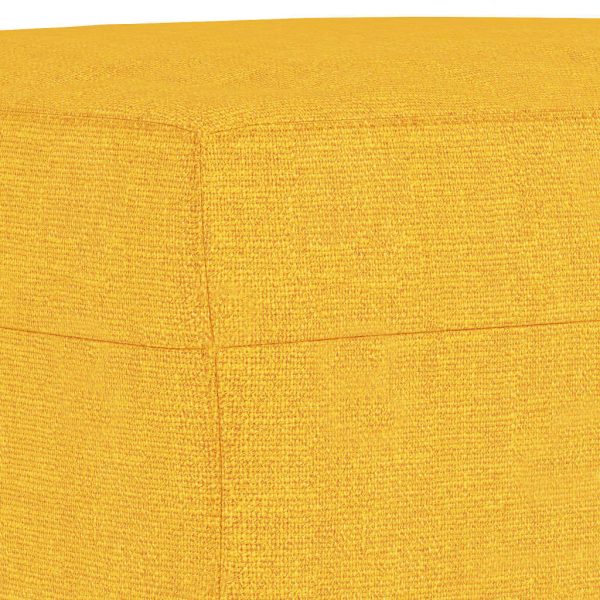 Panca Giallo Chiaro 100x35x41 Cm In Tessuto - Image 5