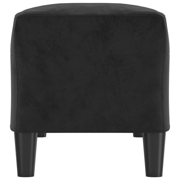 Panca Nero 100x35x41 Cm In Velluto - Image 4