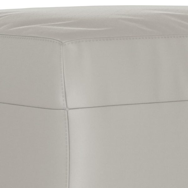 Panca Grigio Chiaro 70x35x41 Cm In Microfibra - Image 5