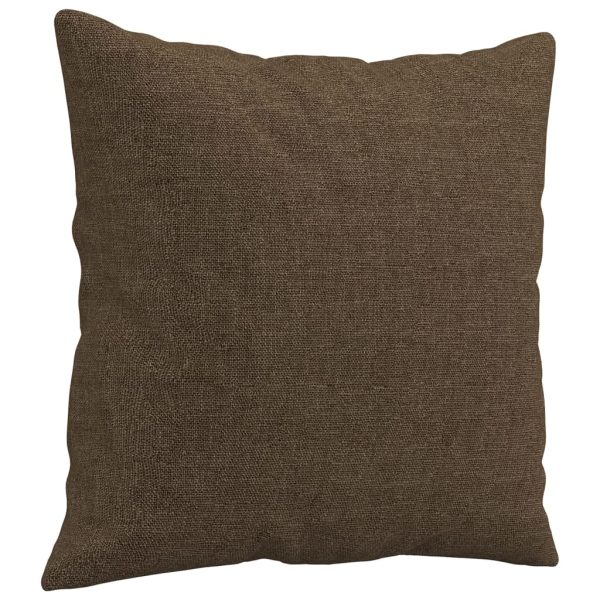 Cuscini Decorativi 2 Pz Marrone 40x40 Cm In Tessuto - Image 3