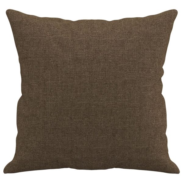 Cuscini Decorativi 2 Pz Marrone 40x40 Cm In Tessuto - Image 4