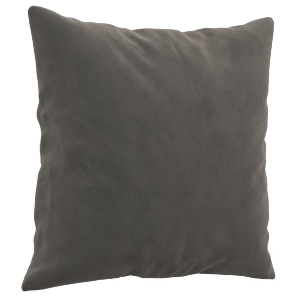 Cuscini Decorativi 2 Pz Grigio Scuro 40x40 Cm In Velluto - Image 3