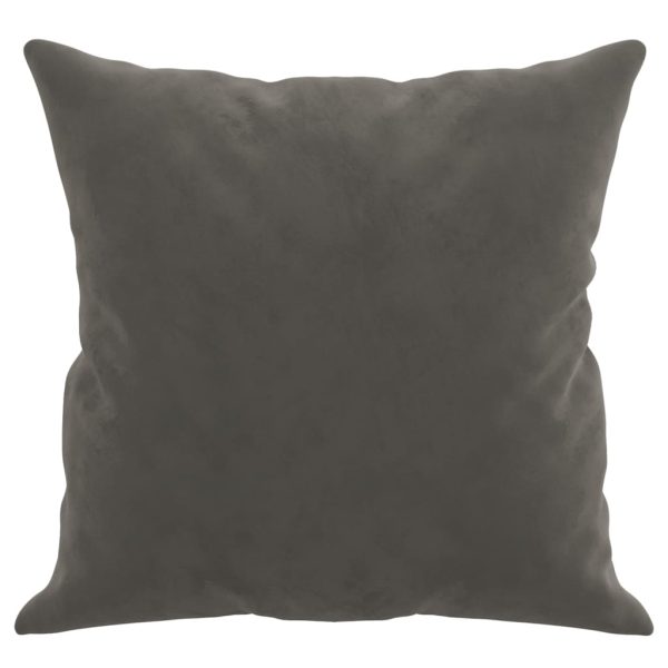 Cuscini Decorativi 2 Pz Grigio Scuro 40x40 Cm In Velluto - Image 4