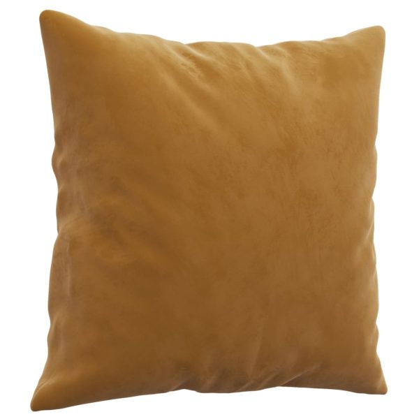 Cuscini Decorativi 2 Pz Marrone 40x40 Cm In Velluto - Image 3