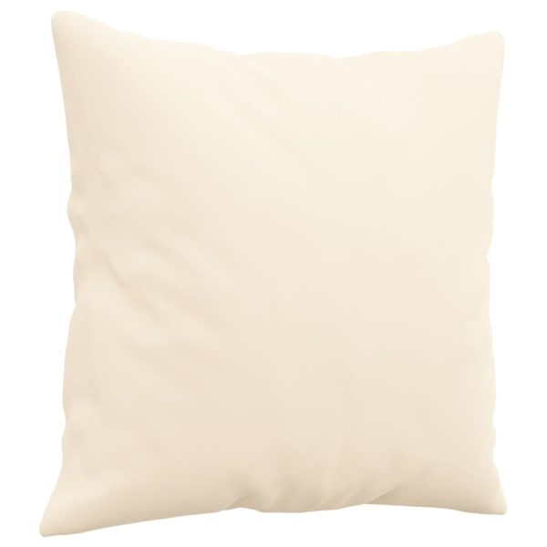 Cuscini Decorativi 2 Pz Crema 40x40 Cm In Velluto - Image 3