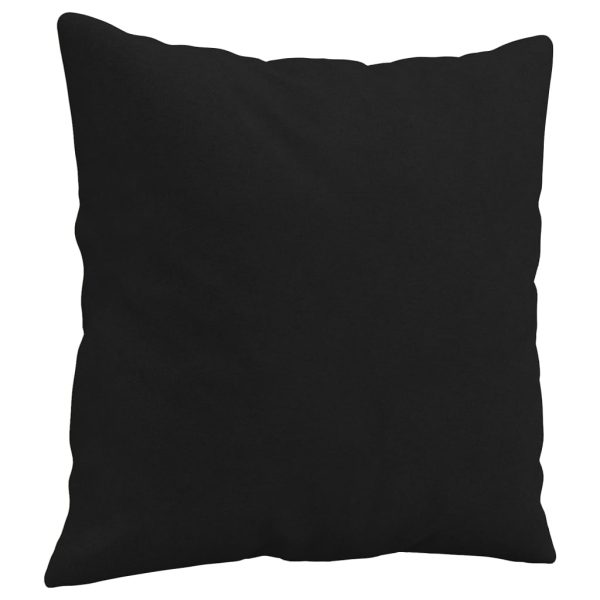 Cuscini Decorativi 2 Pz Nero 40x40 Cm In Tessuto Microfibra - Image 3