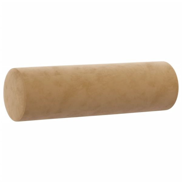 Cuscini Decorativi 2 Pz Marrone Ø15x50 Cm In Velluto - Image 3