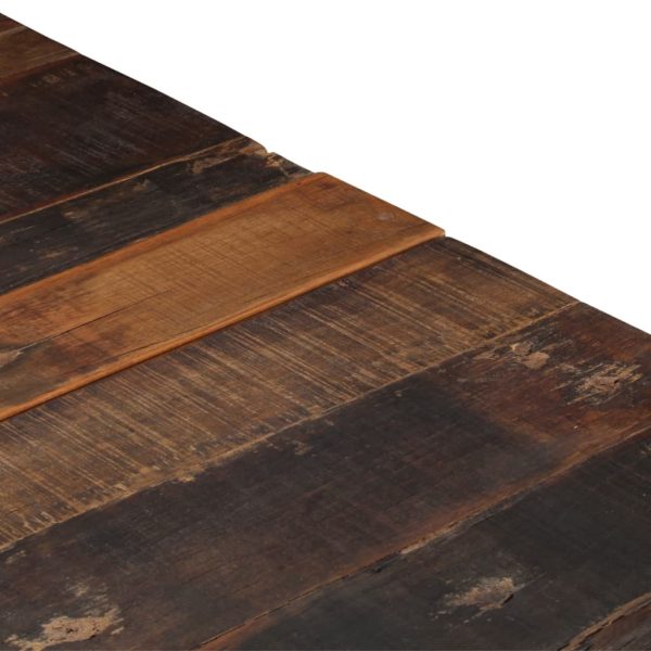 Tavolino Argento Acciaio Inox E Traverse Legno Massello - Image 6