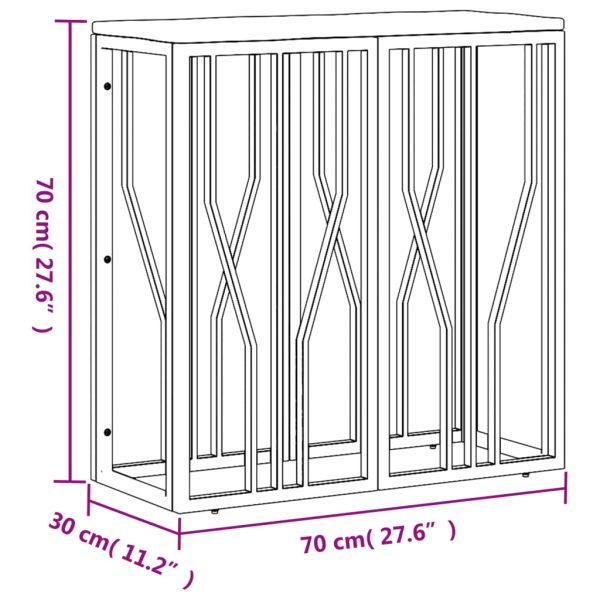 Tavolino Salotto Argento In Acciaio Inox E Legno Di Recupero - Image 6