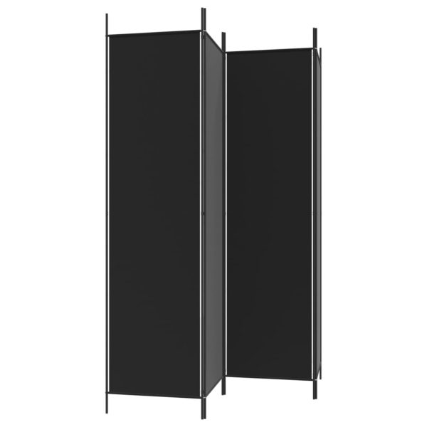 Divisorio A 4 Pannelli Nero 200x200 Cm In Tessuto - Image 5