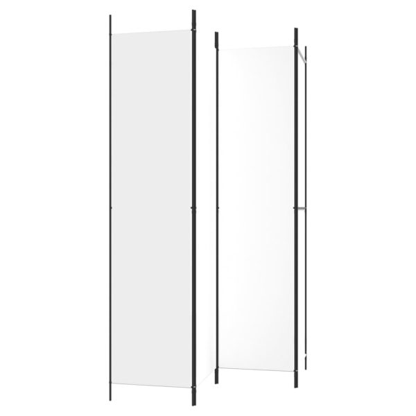 Divisorio A 4 Pannelli Bianco 200x220 Cm Tessuto - Image 5
