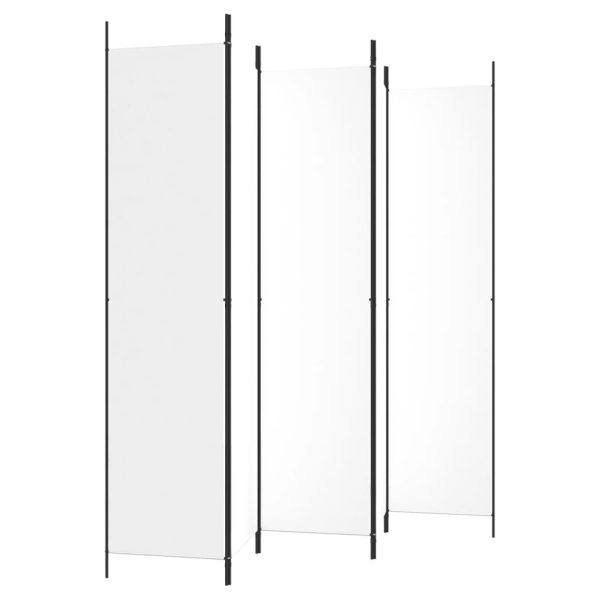 Divisorio A 5 Pannelli Bianco 250x220 Cm Tessuto - Image 5