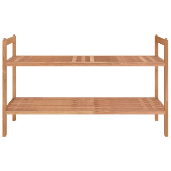 Scarpiera 69x27x41 Cm In Legno Massello Di Noce - Image 3