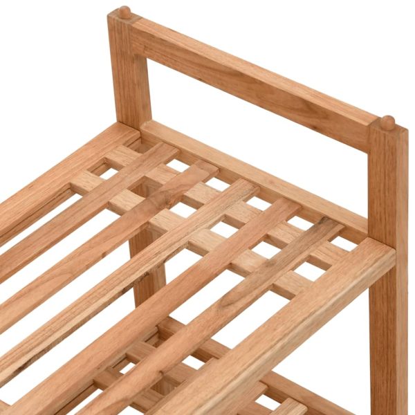 Scarpiera 69x27x41 Cm In Legno Massello Di Noce - Image 5