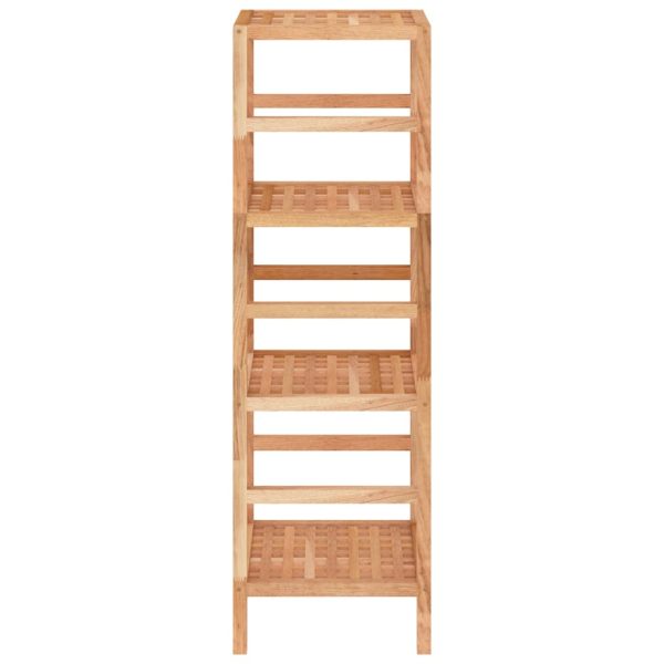 Scaffale Da Bagno 35,5x35,5x112,5 Cm In Legno Massello Di Noce - Image 4
