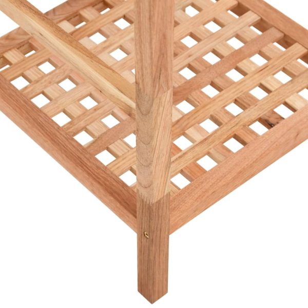Scaffale Da Bagno 35,5x35,5x112,5 Cm In Legno Massello Di Noce - Image 6