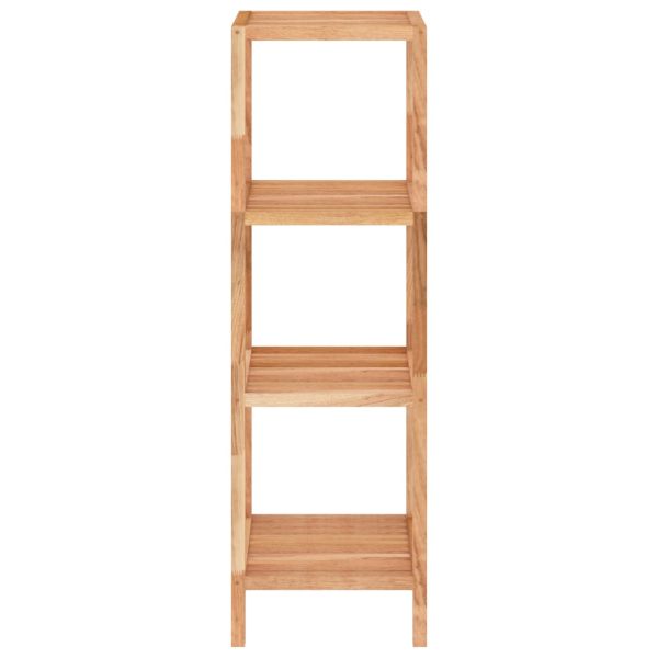 Scaffale Da Bagno 36x36x112 Cm In Legno Massello Di Noce - Image 4