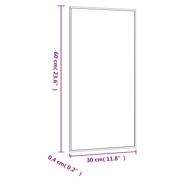 Specchio Da Parete 30x60 Cm Vetro Rettangolare - Image 6