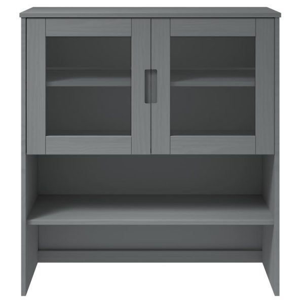 Piano Credenza Molde Grigio 90x35x100 Cm Legno Massello Di Pino - Image 4