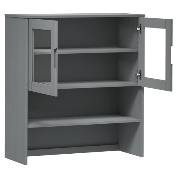 Piano Credenza Molde Grigio 90x35x100 Cm Legno Massello Di Pino - Image 5