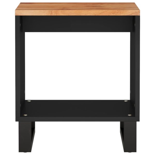Tavolino Da Soggiorno 40x31x46 Cm Massello Acacia E Multistrato - Image 4