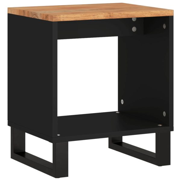 Tavolino Da Soggiorno 40x31x46 Cm Massello Acacia E Multistrato - Image 5
