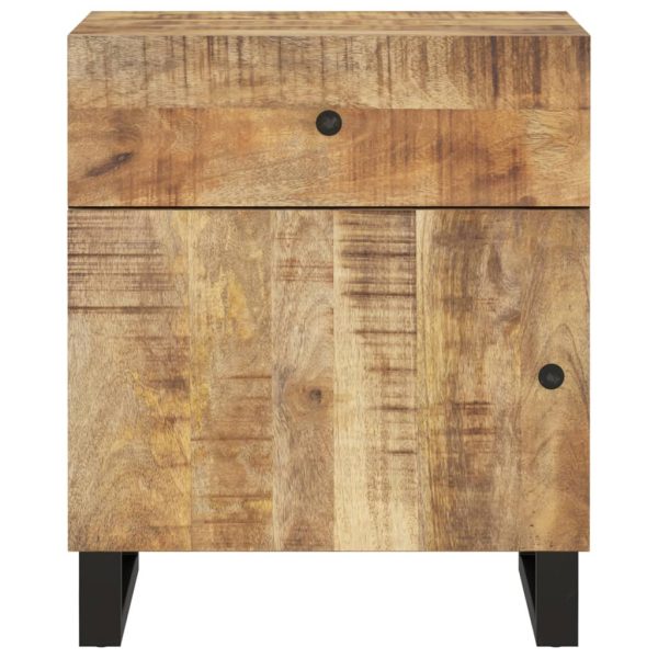 Comodino 50x33x60cm Legno Massello Di Mango E Legno Multistrato - Image 3