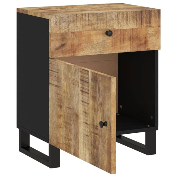 Comodino 50x33x60cm Legno Massello Di Mango E Legno Multistrato - Image 4
