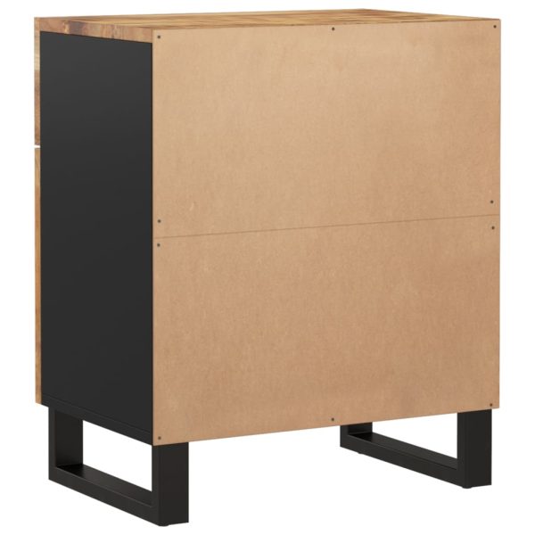 Comodino 50x33x60cm Legno Massello Di Mango E Legno Multistrato - Image 6