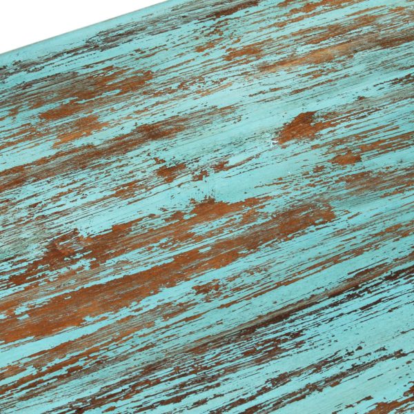 Tavolino Da Salotto 110x50x34 Cm In Legno Massello Di Recupero - Image 5