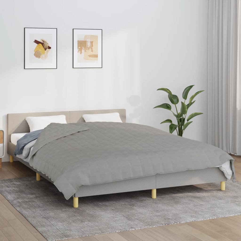 Coperta Ponderata Grigia 200x200 Cm 13 Kg Tessuto