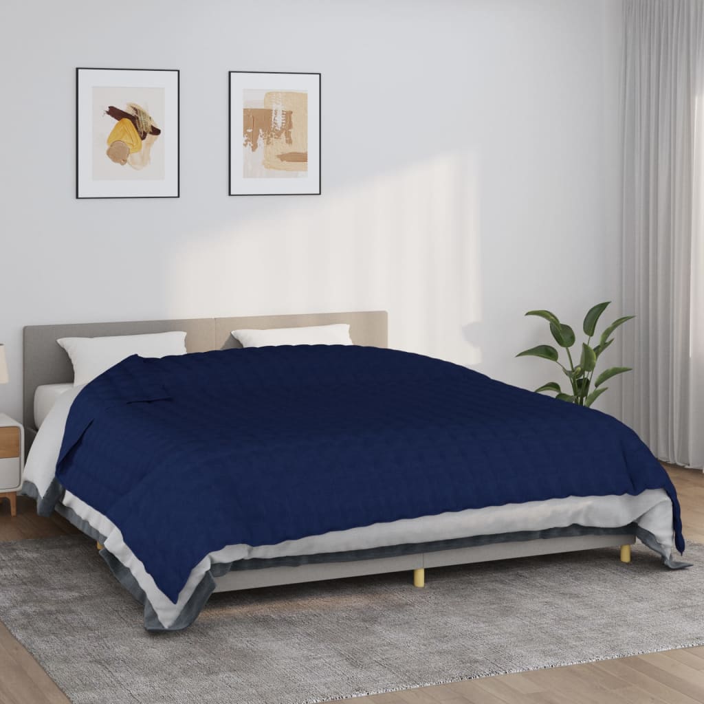 Coperta Ponderata Blu 235x290 Cm 11 Kg Tessuto