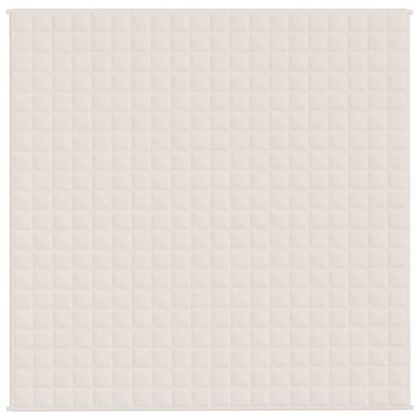 Coperta Ponderata Crema Chiaro 200x200 Cm 9 Kg Tessuto - Image 3