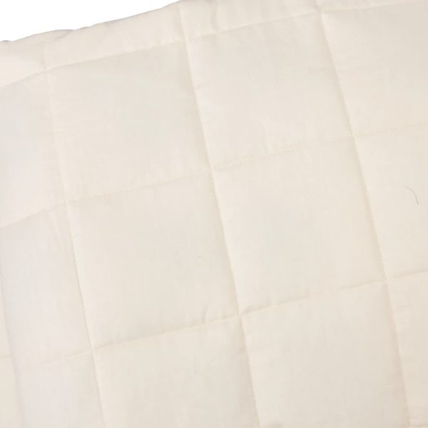 Coperta Ponderata Crema Chiaro 200x200 Cm 9 Kg Tessuto - Image 4