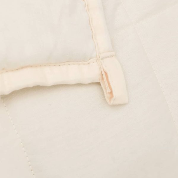 Coperta Ponderata Crema Chiaro 200x200 Cm 9 Kg Tessuto - Image 5