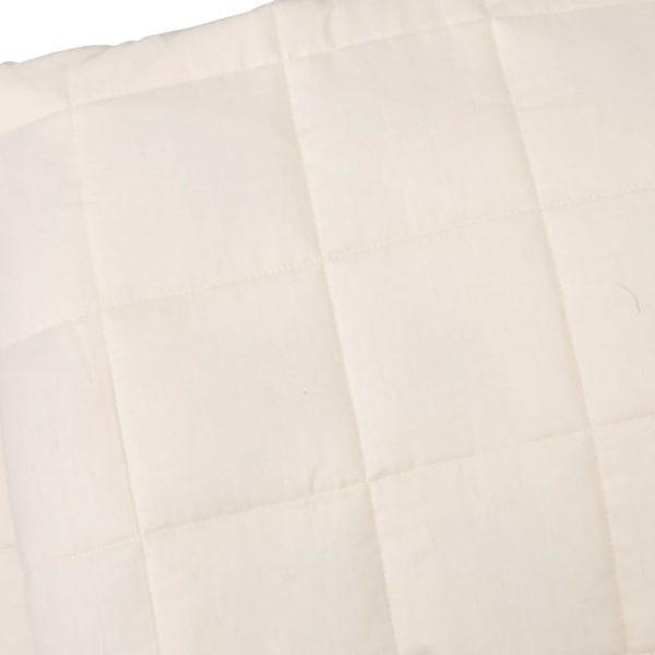 Coperta Ponderata Crema Chiaro 220x235 Cm 11 Kg Tessuto - Image 4