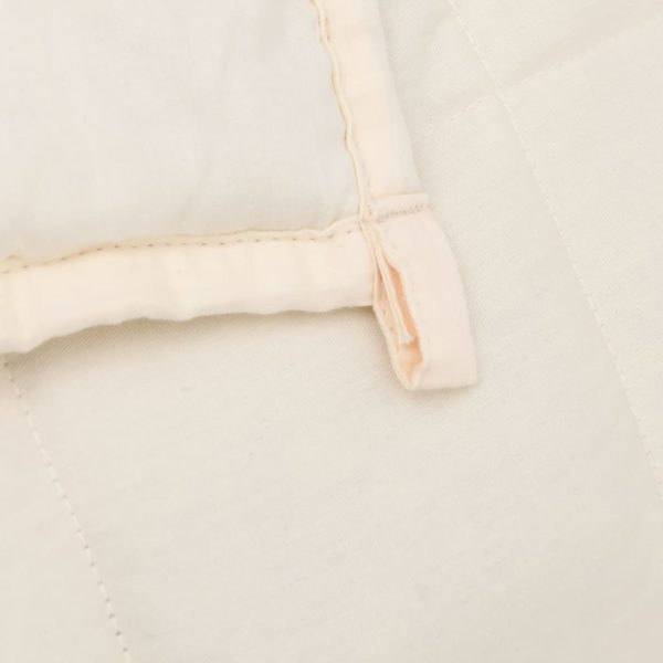 Coperta Ponderata Crema Chiaro 220x235 Cm 11 Kg Tessuto - Image 5