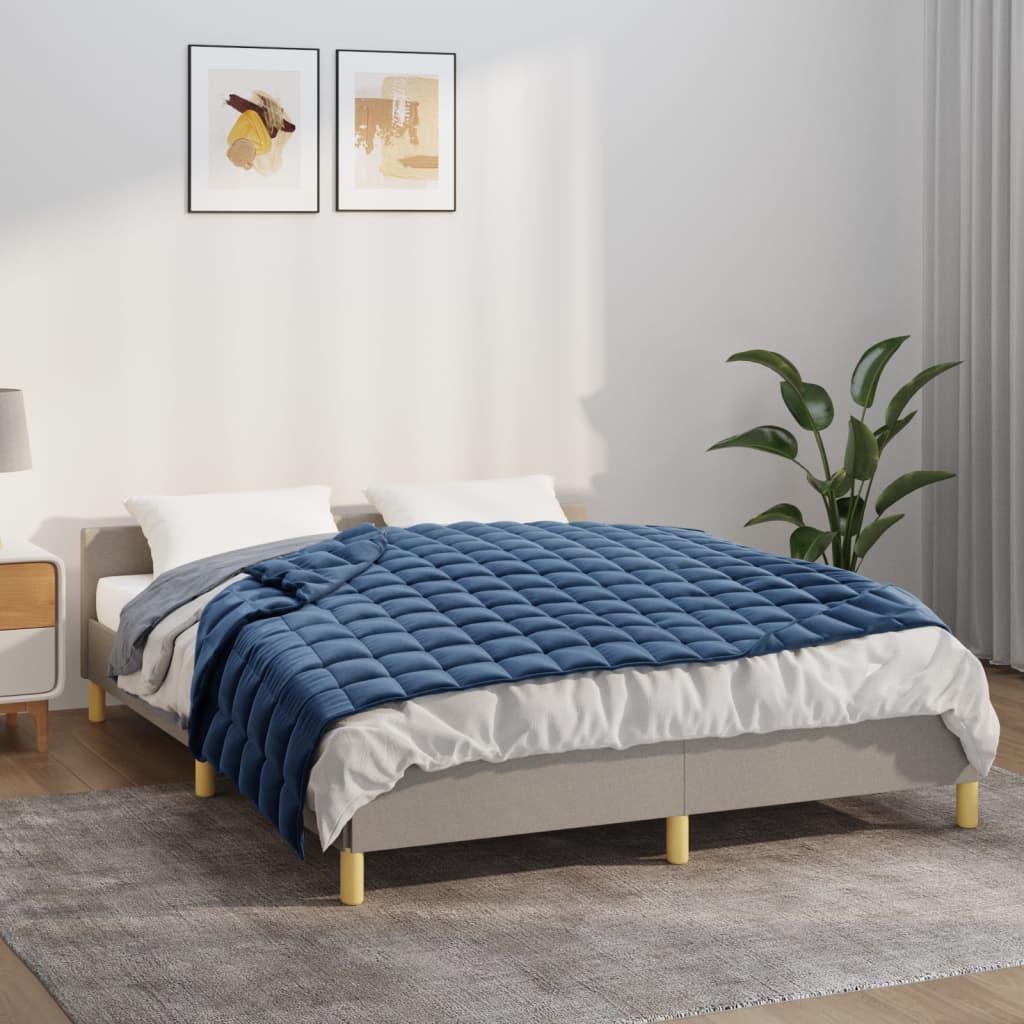 Coperta Ponderata Blu 138x200 Cm 10 Kg Tessuto