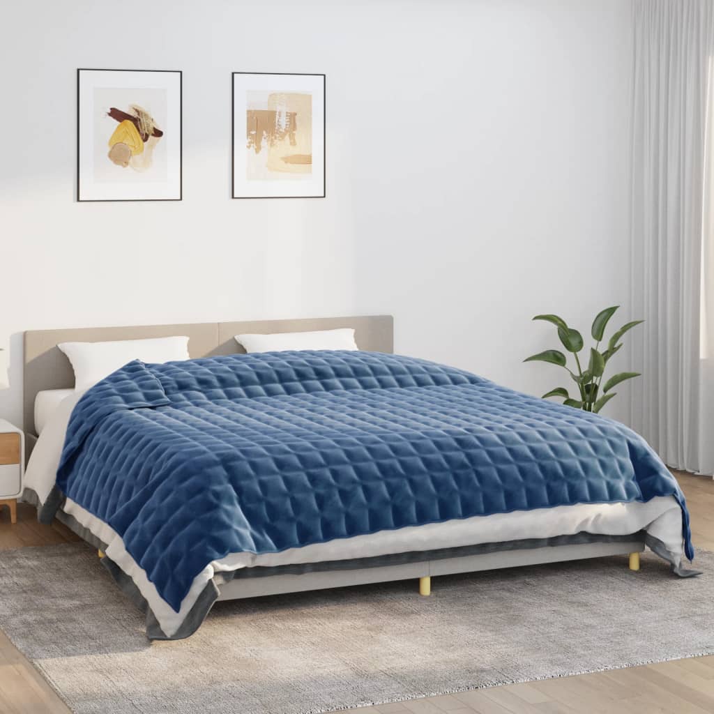 Coperta Ponderata Blu 235x290 Cm 11 Kg Tessuto