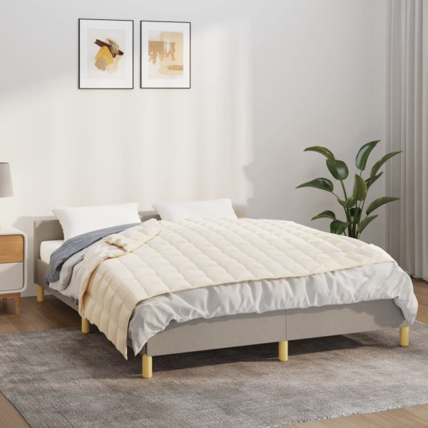 Coperta Ponderata Crema Chiaro 120x180 Cm 5 Kg Tessuto