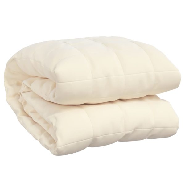 Coperta Ponderata Crema Chiaro 120x180 Cm 5 Kg Tessuto - Image 2