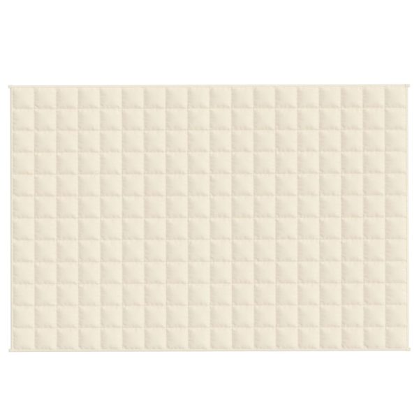 Coperta Ponderata Crema Chiaro 120x180 Cm 5 Kg Tessuto - Image 3