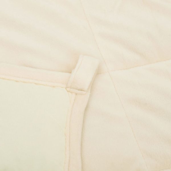 Coperta Ponderata Crema Chiaro 120x180 Cm 5 Kg Tessuto - Image 5