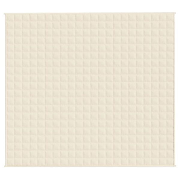 Coperta Ponderata Crema Chiaro 200x225 Cm 13 Kg Tessuto - Image 3
