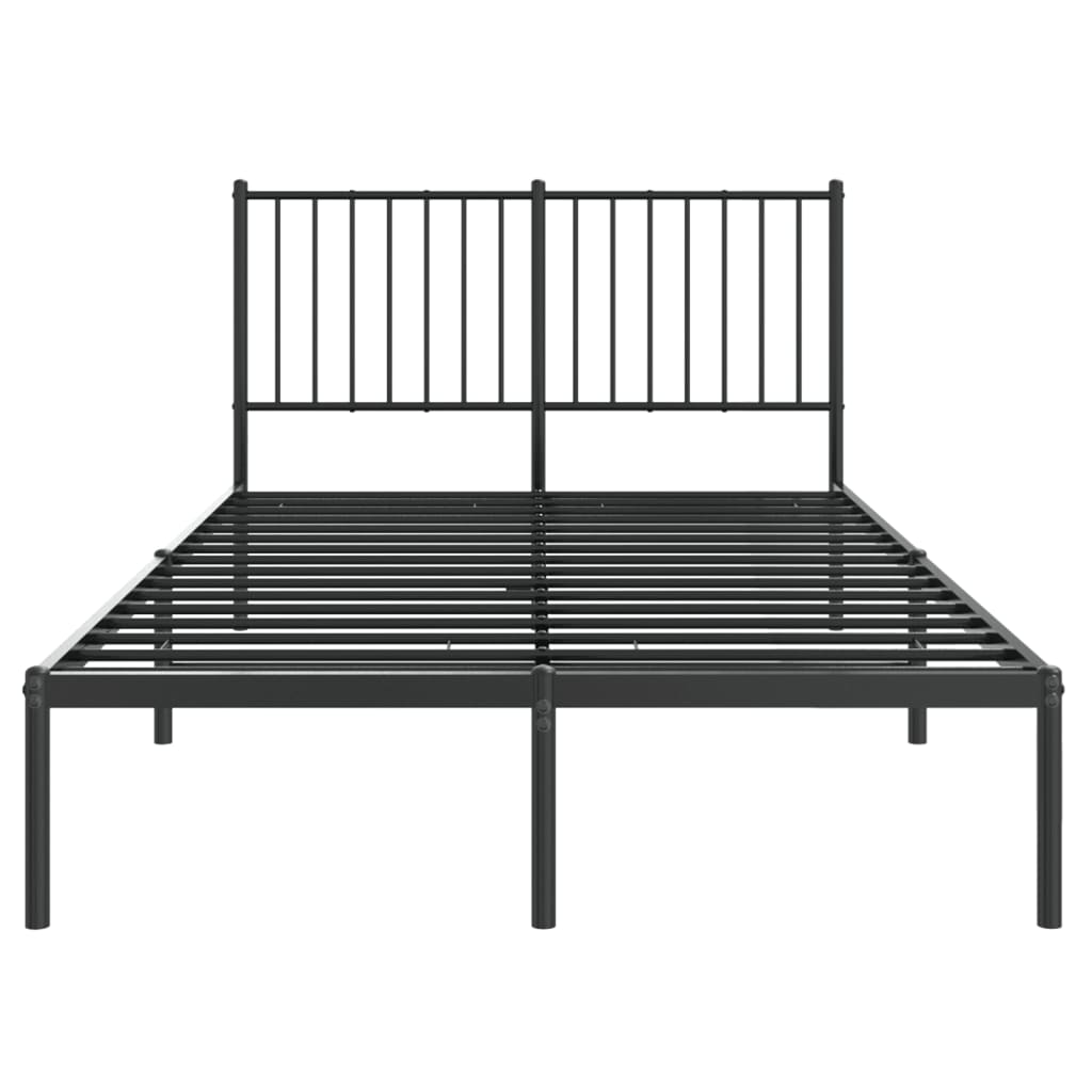 Giroletto Con Testiera In Metallo Nero 120x190 cm - Image 5