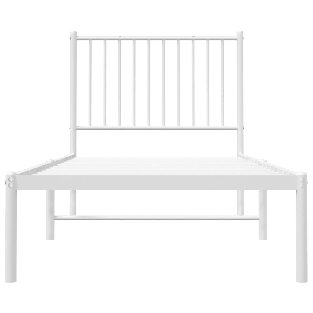 Giroletto Con Testiera Metallo Bianco 80x200 cm - Image 5