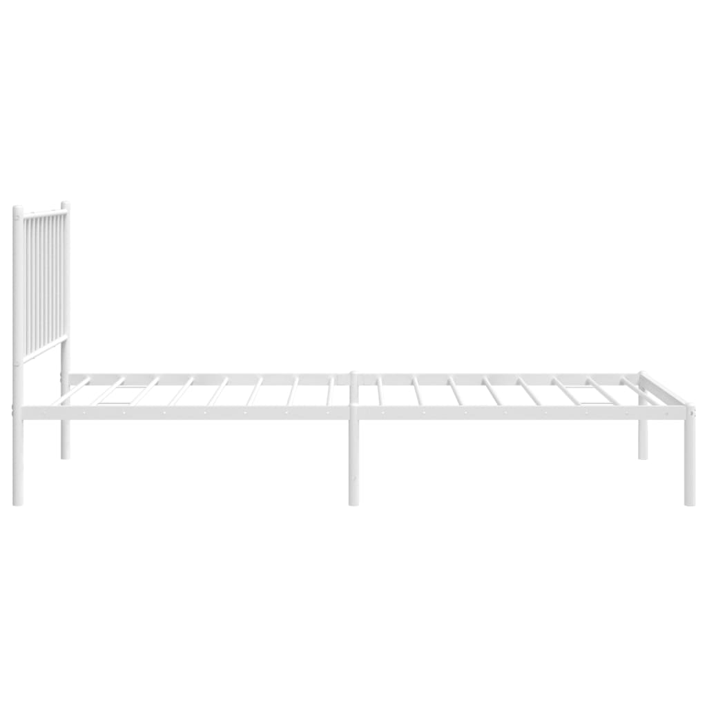 Giroletto Con Testiera Metallo Bianco 80x200 cm - Image 6